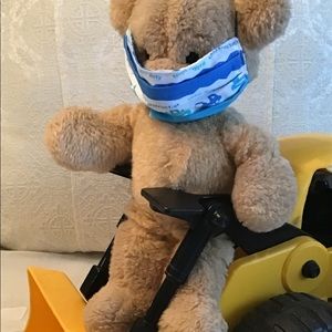 Adorable Child’s “Digger” Construction Face Mask